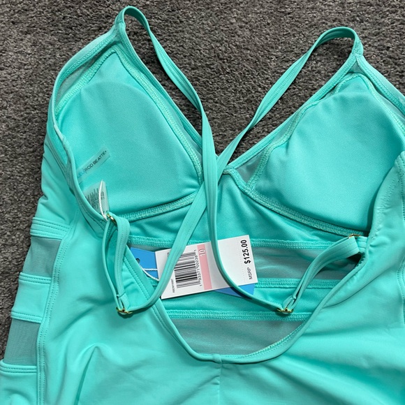 NWT aqua blue swimsuit - Picture 5 of 7